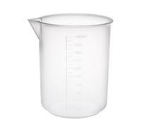 sourcingmap Measuring Cups 1000ml PP Plastic Graduated Beaker Transparent for Lab Kitchen liquids