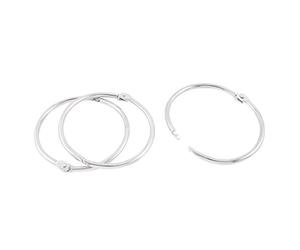 Sourcingmap Metal Book Loose Leaf Binder Hinge Snap Ring 60mm Inner Dia 3pcs