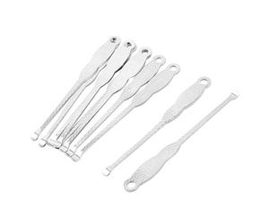 Sourcingmap Metal Ear Earwax Curette Remover Spoon Pick Tool 10 Pcs Silver Tone