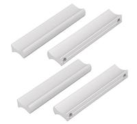 Sourcingmap Metal Furniture Cabinet Drawer Pull Handle 6cm Hole Center Distance 4 Pcs Silver Tone