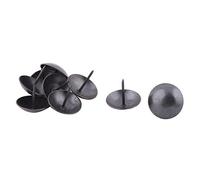 Sourcingmap Metal Furniture Round Head Thumb Tack Nail Ornament Pushpin 25 x 25mm 9pcs Black