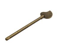Sourcingmap Metal Household Chinese Leaf Style Cabinet Key Latch Door Bolt Locking Pin Bronze Tone