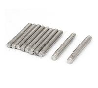 Sourcingmap Metric M8 x 60mm 304 Stainless Steel Fully Threaded Rods Fasteners 10 Pcs