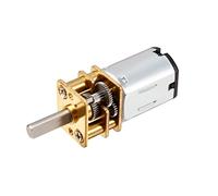 Sourcingmap Micro Speed Reduction Motor DC 12V 1000RPM with Full Metal Gearbox 0.18A Electric Gear Box Motor with 2 Terminals for DIY RC