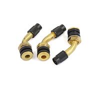 sourcingmap Moped Scooter Motorbike Brass Angled Tubeless Tire Valve Stem 3pcs