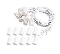 Sourcingmap N.C. Recessed Wired Security Window Door Contact Sensor Alarm Magnetic Reed Switch White RC-33 10pcs