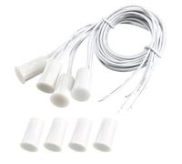 sourcingmap N.O. Recessed Wired Security Window Door Contact Sensor Alarm Magnetic Reed Switch White RC-33 4pcs