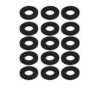 sourcingmap Nitrile Rubber Flat Washers 19mm OD 9mm ID 2mm Thickness for Faucet Pipe Water Hose, Pack of 15