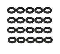 sourcingmap Nitrile Rubber Flat Washers 24mm OD 14mm ID 3mm Thickness for Faucet Pipe Water Hose, Pack of 20