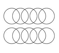 sourcingmap Nitrile Rubber O-Rings 200mm OD 193mm ID 3.5mm Width, Metric Sealing Gasket, Pack of 10