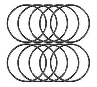 Sourcingmap Nitrile Rubber O-Rings 60mm OD 55mm ID 2.5mm Width, Metric Sealing Gasket, Pack of 10