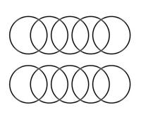 sourcingmap Nitrile Rubber O-Rings 75mm OD 71mm ID 2mm Width, Metric Sealing Gasket for Automotive Machine Plumbing, Pack of 10