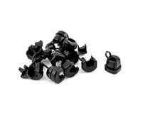 Sourcingmap Nylon Cable Tie Fixed Clip Strain Relief Bushing 8mm Dia 10pcs Black