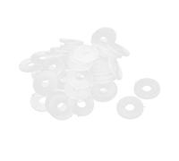 sourcingmap Nylon Flat Washers 18mm OD 6mm ID 1.5mm Thickness Sealing Gasket for Faucet Pipe Water Hose, Clear, Pack of 100