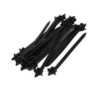 sourcingmap Nylon Winged End Push Mount Cable Ties 14.9x0.7cm 20Pcs Black