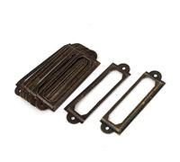 sourcingmap Office Library File Drawer Door Tag Label Holder Bronze Tone 10 Pcs