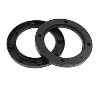 sourcingmap Pair Universal 4inch Car Speaker Spacer Adapter Bracket Holder Black