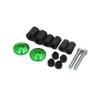 sourcingmap Pair Universal Aluminum Alloy 7/8 Inch Motorcycle Handlebar Grip Bar End Cap Green
