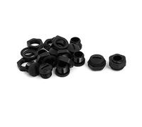 Sourcingmap PG7 Nylon Male Threaded Cable Gland Screw End Cap Cover Black 10pcs