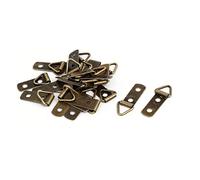 Sourcingmap Picture Frame Hanging 30mm x 8mm 2 Hole Triangle D-Ring Strap Hangers 22PCS