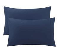sourcingmap Pillow Cases Covers Home Room Pillowcases with Envelope Closure Housewife Egyptian Cotton 250 Thread Count Set of 2 Royal Blue King(51x91cm)