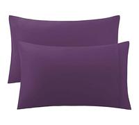 sourcingmap Pillow Cases Covers Home Room Pillowcases with Envelope Closure Housewife Egyptian Cotton 250 Thread Count Set of 2 Deep Purple King(51x91cm)