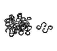 Sourcingmap Plastic Bag S Shape Strap Connective Swivel Snap Ring Hooks Buckle 20pcs Black