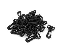 Sourcingmap Plastic Bag Strap Swivel Rotary Snap Hooks Buckle 20mm 20pcs Black