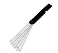 Sourcingmap Plastic Foldable Architect Engineering Scale Ruler Measuring Drafting Fan Scale Ruler 7.7 Inch Long