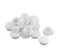 Sourcingmap Plastic Home Round Flush Mount Cable Connector Hole Stoppers Covers 12mm 16pcs White