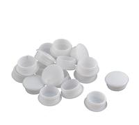 Sourcingmap Plastic Home Round Flush Mount Cable Connector Hole Stoppers Covers 15mm 16pcs White