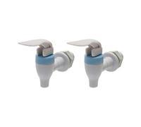 sourcingmap® Plastic Household Home Office Water Dispenser Tap Faucet 2 Pcs White Blue