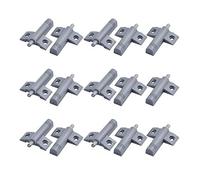 Sourcingmap Plastic Kitchen Cabinet Door Drawer Closer Damper Buffers Cushion Stops 15pcs Gray