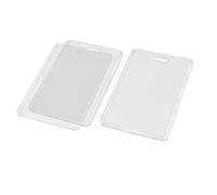 sourcingmap Plastic Vertical Business ID Card Badge Holder Case Pouch 3pcs Clear