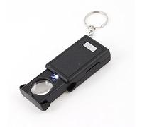 sourcingmap Pocket 21mm Dia Multiple Pull Type Magnifying Glass Key Ring