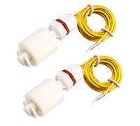 Sourcingmap PP Float Switch for Water Pump Tank Liquid Water Level Sensor M8 15-inch Cable 2pcs