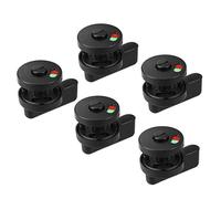 Sourcingmap Privacy Indicator Door Lock 53mm Dia Plastic Nylon Indicating Lock for Public Partition Toilet Restroom Bathroom 5Pcs