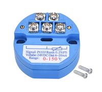 sourcingmap PT100 Temperature Sensor Transmitter 24V DC 4-20mA 0℃ to 150℃