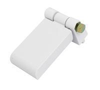 Sourcingmap PVC Plastic Window Casement Metal Screw Fixed Foldable T Flag Hinge White