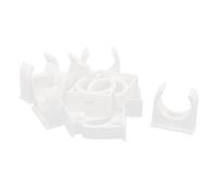 Sourcingmap PVC Water Pipe Clamps Clips, 30mm TV Trays Tubing Hose Hanger Support Pex Tubing, 12Pcs