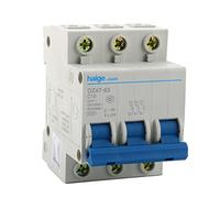 Sourcingmap Rail Mounting On/Off Switch 3 Pole DIN MCB Circuit Breaker Overload Protector AC 400V 10A DZ47-63 C10