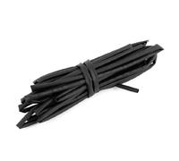 Sourcingmap Rate 2:1 Black Polyolefin 4mm Dia Heat Shrink Shrinkable Tube 5M
