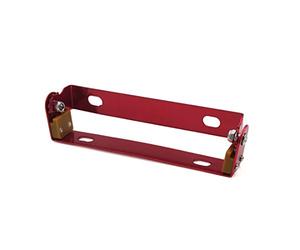 sourcingmap Red Aluminum Alloy Motorcycle License Plate Mount Holder Bracket