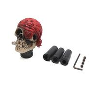 Sourcingmap Red Beige Skull Head Shaped Manual Car Gear Shift Knob Lever Shifter