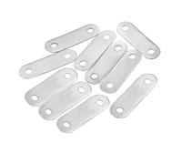 Sourcingmap Repair Plate, 48mmx15mm, Flat Fixing Mending Corner Brace Bracket Connector, Pack of 10