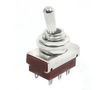Sourcingmap Replacement Panel Mount DPDT 6 Pin Latching Toggle Switch AC 250V 5A NO-NO