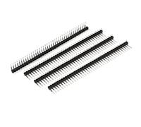 Sourcingmap Right Angle 40-pin 2.54mm Single Row Male Pin Header Strip 4pcs