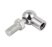 sourcingmap Rod End Ball Bearing with Stud, Right-Hand Female Thread M10x1.5mm and Right-Hand Male Thread M10x1.5mm, L-Shape Ball Socket Endfitting