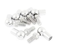 sourcingmap Rod End Ball Bearing with Stud, Right-Hand Female Thread M10x1.5mm and Right-Hand Male Thread M10x1.5mm, L-Shape Ball Socket Endfitting 6pcs