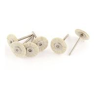 sourcingmap Rotary 1" White Bristle Jewelry Buffing Polishing Wheels Brushes 6pcs